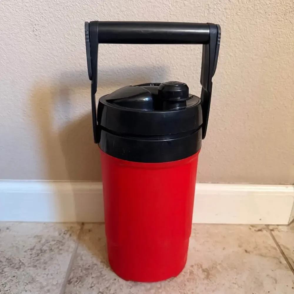 64 oz Insulated Sports Water Jug Red/Black